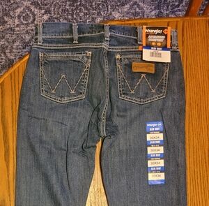 Wrangler Men's Blue Slim Boot Jeans